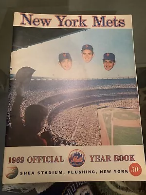1969 Official New York Mets Yearbook Reprint Unused W/card Sheet (aa)  102821 • $125