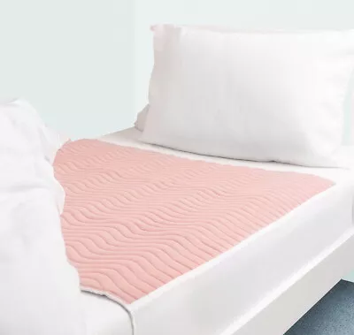 Washable Bed Protector/Pad With Tucks - Pack Of 2 Size 85 X 90 Cms 33½  X 35½  • £18.50