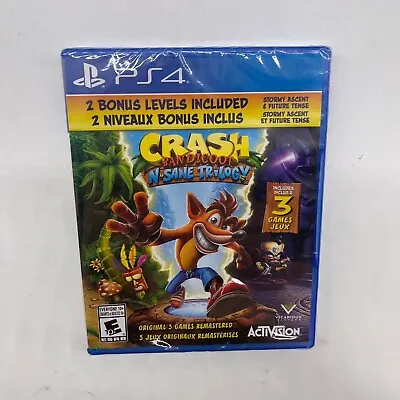 Crash Bandicoot N. Sane Trilogy PS4 Playstation 4 Game Brand New SEALED 28j4 • $29.95