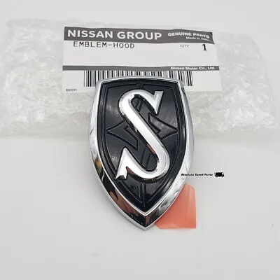 OEM Nissan Black S Hood Emblem JDM S14 240SX Silvia Badge 65892-80F00 • $48.90