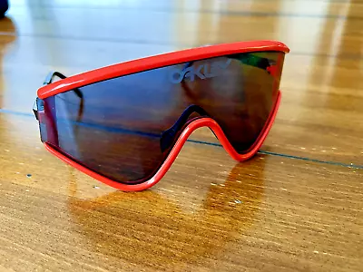 Vintage Oakley Factory Pilot Eyeshades Red With Black Lens New  RARE • $199