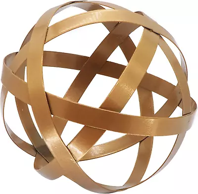 Decorative Sphere Metal Band Ball Orbs Decorative Balls Home Decor Accents Ta... • $18.99