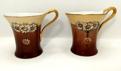 2 T&V Limoges Art Nouveau Hand Painted Coffee Or Tea Cups By Tressemanes & Vogt • $11.99
