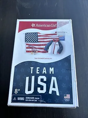 American Girl Team USA Olympic Medal Ceremony Set W/Jacket Medals + NEW IN BOX! • $10.49