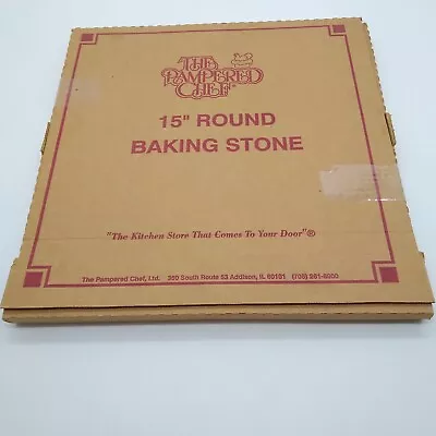 Pampered Chef 15” Round Baking Stone  Pizza Stone • £28.91