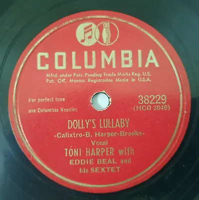 Toni Harper W/ Eddie Beal & Sextet - Dolly's Lullaby/candy Store Blues (1949) • $5