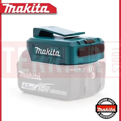 £17.50 • Buy Makita DEBADP05 2 X USB Port Battery Charger For 14.4v 18v LXT Lithium Batteries