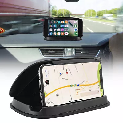 Premium Car Phone Holder Cradle Mobile Mounts Dash Stand GPS Non-slip Mat Base • £9.69