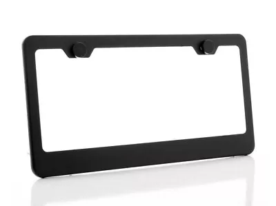 Car License Plate Frame Cover Hood Rear Wide Bottom Matte Black For Saab Smart • $26.99