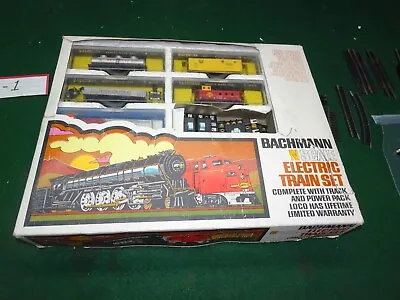 Bachmann N Scale Explorer Santa Fe Diesel Locomotive Freight Train Set • $149.99