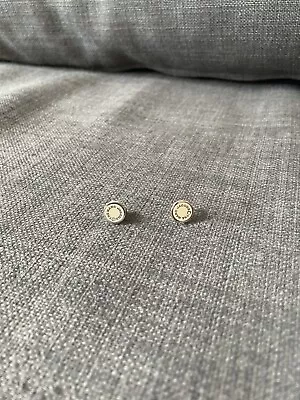 Marc By Marc Jacobs Earrings~Silver~Ivory~Enamel~Studs ~Elegant~NEW • $20