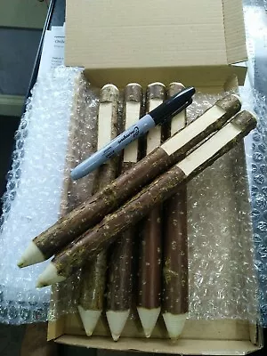 £9.55 • Buy CHRISTMAS  Garden Markers / ,herbs . Garden  Hazel Markers Set Of 6 + Pen  GIFT