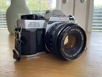 Canon AE1 Program 35mm Camera With Canon FD 50mm Lens • £150