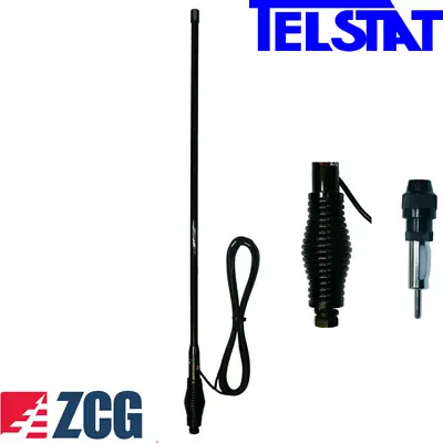 ZCG SG1100BLKR All-black AM/FM Radio Receive Spring Base 90cm Heavy Duty Antenna • $195
