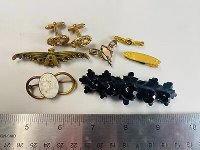 Collection Lot Nice Variety Antique + Victorian Jewelry... #Stones + Cameo - K7 • $9.99