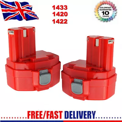 2 X 14.4V 4800mAh Ni-MH Battery For Makita PA14 1420 1422 1433 1434 1435F JR140D • £25.49