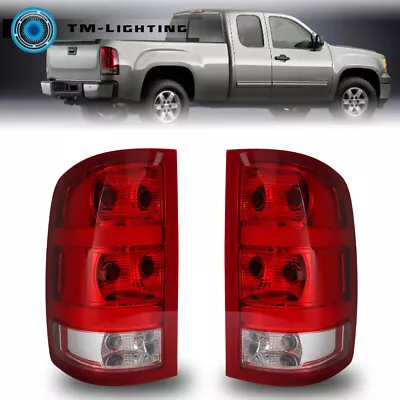 Left&Right Side Tail Light For 2007-2013 GMC Sierra 1500 2500 3500HD Tail Lamp • $49.99