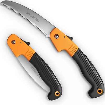 £8.45 • Buy Tree Pruning Hand Saw Folding Wood Pruning Garden Trees Sharp Carbon Steel Blade
