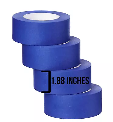  4 Pcs Blue Masking Tape 1.88 Inch X 55 Yards Blue Painters Tape 2 Inches Wide • $24.47