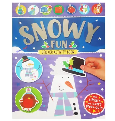 £4.49 • Buy Childrens Christmas SNOWY FUN Colouring Sticker Activity Book -250 Stickers
