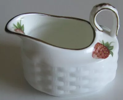 Coalport White Bone China - Strawberry Design - Small Milk / Cream Jug  • £9.99