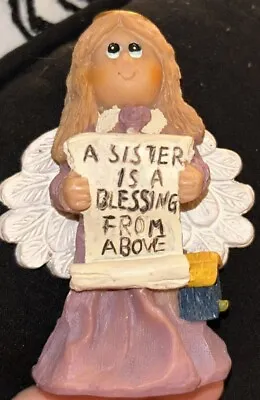 K’s Collection “A Sister Is A Blessing From Above” Angel  Figure Resin 3-1/8  • $2.49