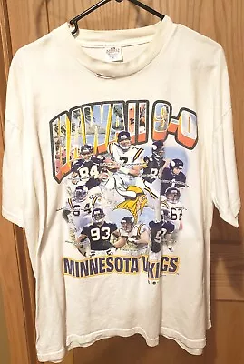 Vintage 1998 Minnesota Vikings Hawaii 9-0 T-shirt Size Xl Randy Moss Cris Carter • $49.99