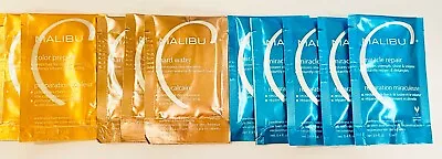 10 Treatments Malibu Miracle Repair Hair Reconstructor Color Prepare Hard Water • $23.01