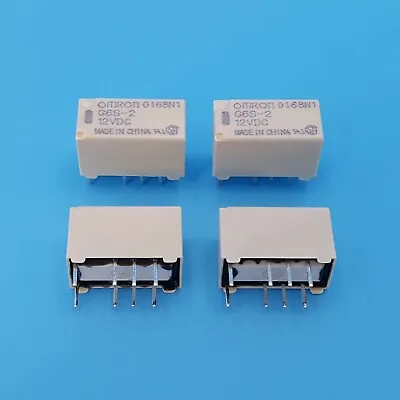 10Pcs OMRON G6S-2 DC12V 8-Pin DPDT PCB Mount Mini Signal Relay • $10.80