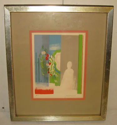 Paul Guiramand Modernist Listed Seated Nude Lithograph • $202.50
