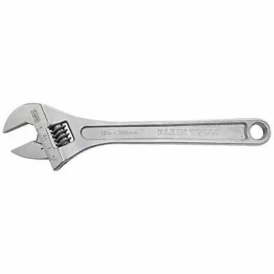 $42.97 • Buy Klein Tools 507-12 Adjustable Wrench, High Polish Chrome Finish, 12 