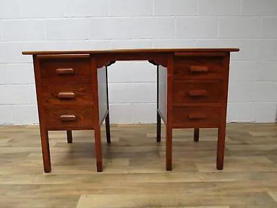 £349.99 • Buy Lovely Antique 1930s Oak School Teachers / Office Clerks  Knee Hole Writing Desk