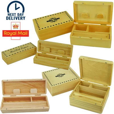 £9.94 • Buy Wooden Rolling Box Roll Box Smoking Stash. All Sizes