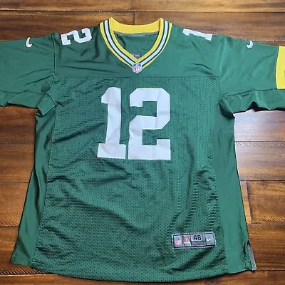 Nike NFL Green Bay Packers Aaron Rodgers On Field Jersey Stitched Men’s Size 48 • $38