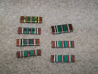 WW2 US Army EAME Europe Africa Middle East Ribbon Bars W Award Devices Lot • $19.95