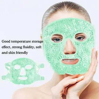 Therapy Gel Beads Full Face Mask Cold Compress Ice Reusable NEW Therapy P3C0 • $12.73