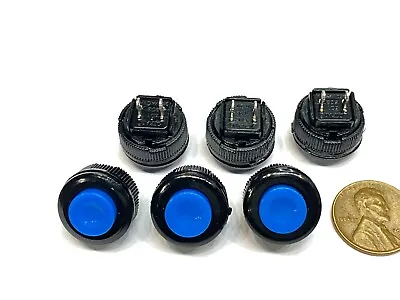 6 Blue Push Button Switch Normally Closed N/C Momentary 14mm DS-500 E30 • $9.65