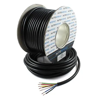 $183.10 • Buy 7 Core Trailer / Caravan Cable Classic PVC Wire - Suitable For 12v / LED Lights