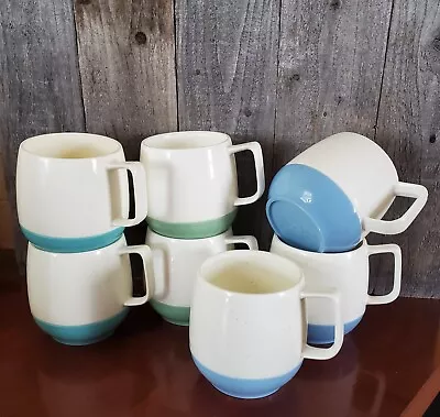 $24 • Buy Vtg Vacron Bopp-Decker Plastics 7 Coffee Cups/Mugs, Mix Of 3 Colors, Holds 8 Oz