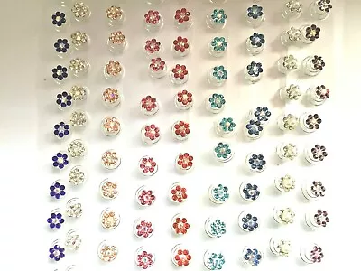 Pretty.Hair. Jewels.Spring.Spirals.Gems.Coils.Weddings.Brides.Proms.flower.12pk • £3.99