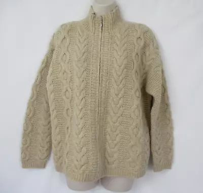 VINTAGE Moda International Cable Knit Sweater Womens Medium Victorias Secret Y2K • $27.99