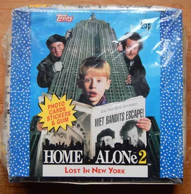 Home Alone 2 Lost In New York Topps Ireland Factory Sealed Gum Card Box • £75