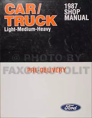 1987 Ford Maintenance And Lubrication Manual VIN Decoder Lincoln Mercury Mustang • $21.95