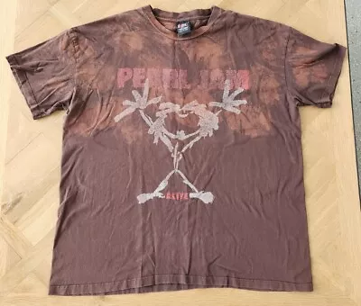 Vintage 1990s Pearl Jam Alive Stickman Shirt Official Rare Tie Dye Ten Vedder • $400