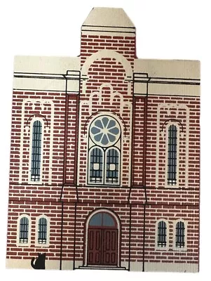 Vintage The Cat's Meow (1988) First Baptist Church Wood Shelf Sitting Building • $12.99
