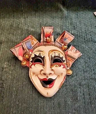 Venetian  Wall Face Mask Ceramic  Paper & Bell  La Gioia  Venezia Italy • $18.90