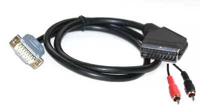 £18 • Buy Apple IIGS To RGB SCART Monitor / TV Video Lead / Cable RCA Phono Audio Breakout