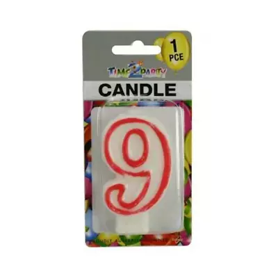 Number  9  Birthday Candle 7.5cm High Excellent For Parties And Events • $7.99