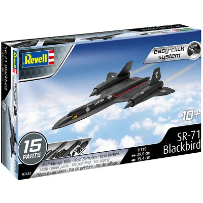 £17.20 • Buy Revell SR-71 Blackbird Aircraft Model Kit 03652 Scale 1:110 Easy-Click System