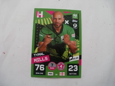 £5.99 • Buy Signed Topps  Attax Dynamos Cricket Card 2022-tymal Mills,southern Brave,d6